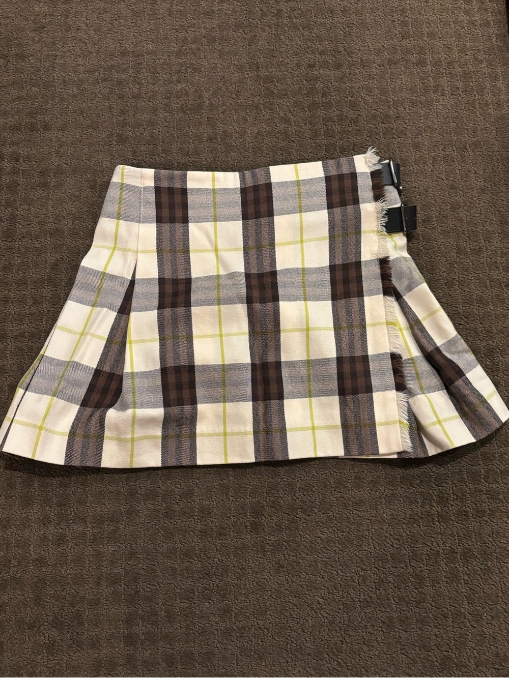 Burberry Wool Mini Skirt